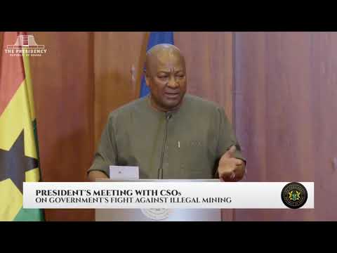 LIVE || President Mahama Meet CSOs over Galamsey Menace || 03 - 10 - 2025