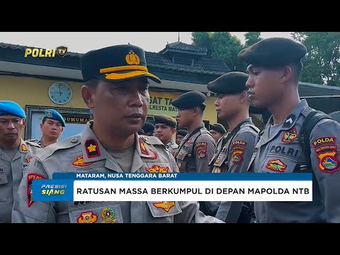 DITSAMAPTA POLDA NTB LAKSANAKAN PENGAMANAN AKSI UNJUK RASA
