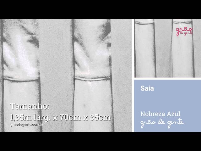 Saia para Berço Nobreza Azul | Ref: 53834