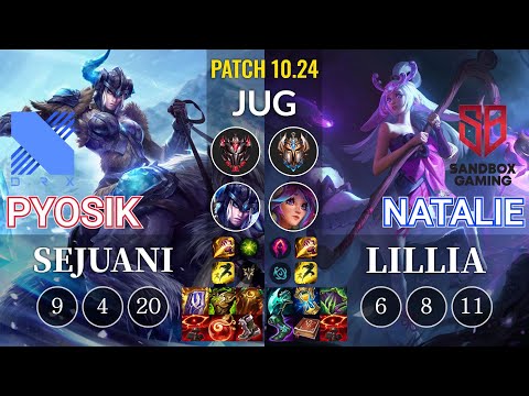 DRX Pyosik Sejuani vs SB Natalie Lillia Jungle - KR Patch 10.24