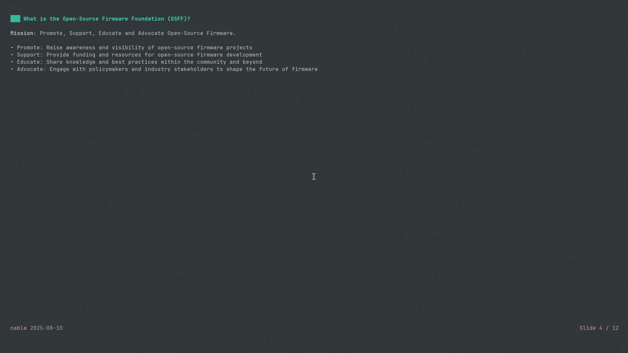 An Introduction to the Open-Source Firmware Foundation
