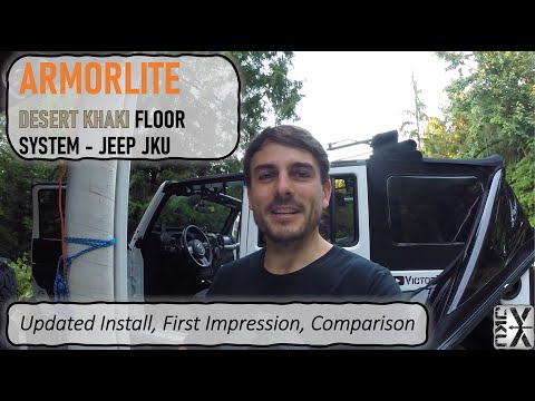 Armorlite Desert Khaki Floor System - Updated Install, First Impressions, Comparison - JEEP JKU