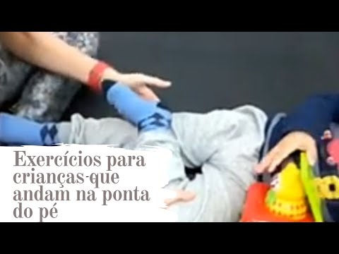 Exercícios para crianças que andam na ponta do pé