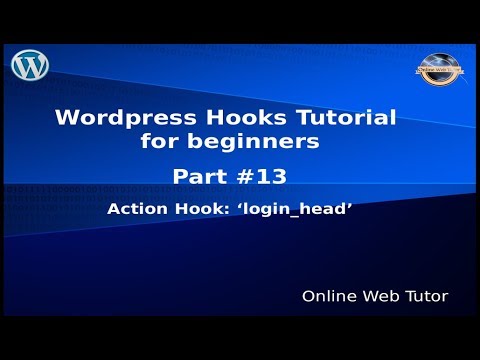 Wordpress Hooks Tutorial for beginners from scratch 13 Action hook login head
