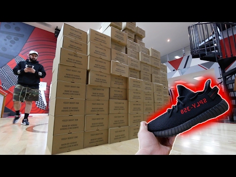 WTF 100 PAIRS OF THE NEW YEEZYS BEFORE THEY COME OUT!! Video
