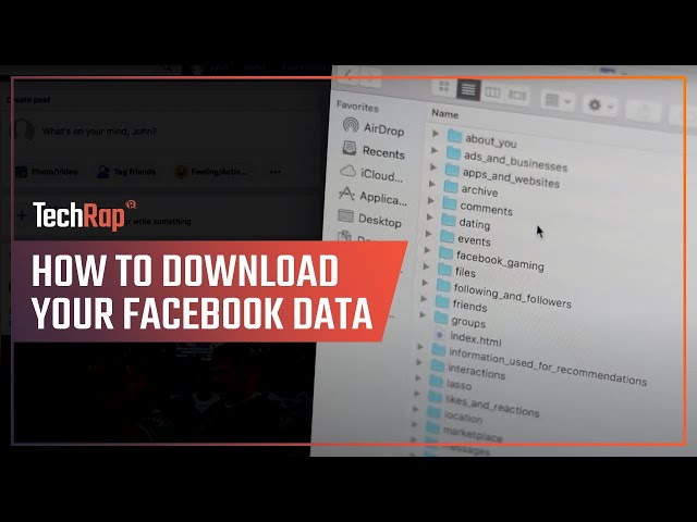 TechRap: How to download your Facebook data