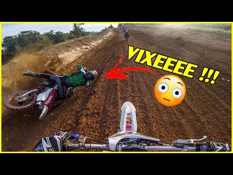 Piloto Caiu na Minha Frente na Corrida de Velocross | DT200 Dando Trabalho na VX200 !