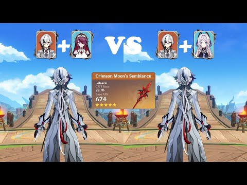 Arlecchino with Rosaria vs Arlecchino with Citlali (Melt) - Damage Comparison | Genshin Impact