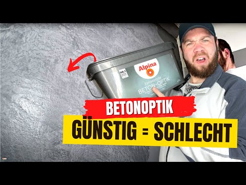 50€ für stylische Betonoptik? Alpina Einsteiger-Spachteltechnik macht's möglich