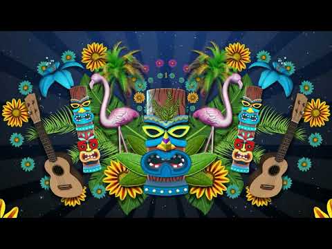 Hawaiian Night Background 4K VJ Loop Video | No Copyright Motion Loop Background Video