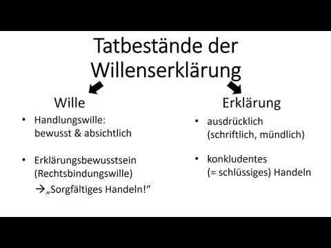 BGB - Willenserklärung - Einfach erklärt (mit Fallbeispielen)