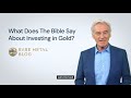 What Does The Bible Say About Investing In Gold