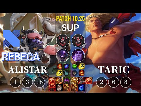 DRX Rebeca Alistar vs Taric Sup - KR Patch 10.25