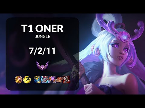 T1 Oner Lillia vs Lee Sin JUNGLE - KR  Patch 14.15