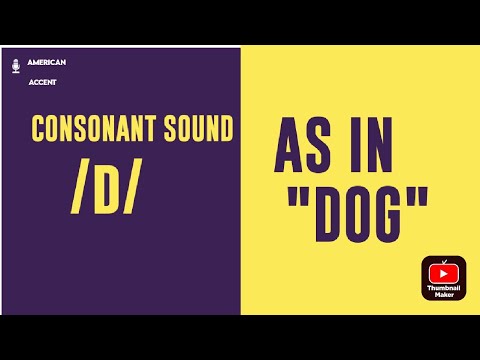 Consonant Sound / d / as in "dog"  – American English Pronunciation