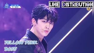 Download lagu [LINE DISTRIBUTION] YELLOW PINK 🎶BOSS🎶 by NCT U | PRODUCE X 101 GROUP BATTLE EVALUATION mp3