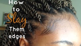 How to keep them Edges LAID & SLAYED while your have Braids | CurlsFroReal