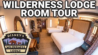BEST DELUXE RESORT IN DISNEY WORLD | Tour of Standard Room at Disney's Wilderness Lodge Resort