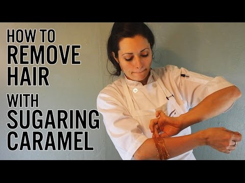 How to Remove Hair with Sugaring Caramel Video