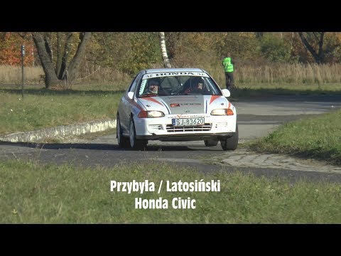 KJS Rajd Tyski 2018 - Łukasz Przybyła / Tomasz Latosiński - Honda Civic