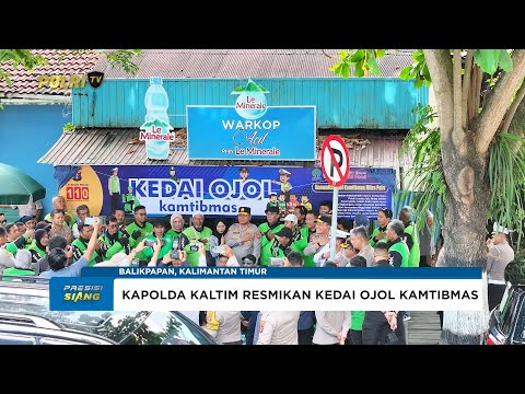 KAPOLDA KALTIM RESMIKAN BENGKEL DAN KEDAI OJOL KAMTIBMAS PERKUAT KEMITRAAN DENGAN KOMUNITAS OJEK