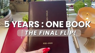 📖✨ Final Flip Through of My Completed Hobonichi 5-Year Techo A6 | Completed Pages & Memories