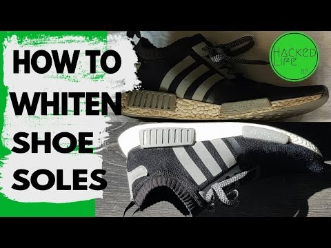 How to whiten shoes soles - YouTube
