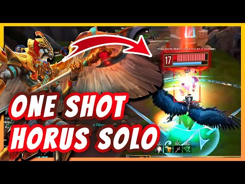 STOMP YOUR LANE WITH THIS HORUS STRAT GUARANTEED!!! - Smite Horus Solo (S9 GM Ranked)