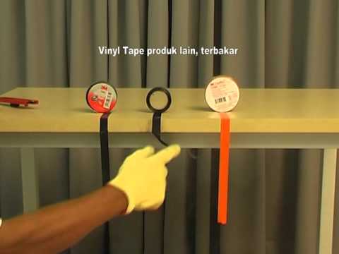 3M Vinyl Electrical Tape Vs Competition (burn test)
