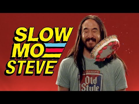 Steve Gets Caked (Sort Of...)! - Slow Mo Steve Aoki #9