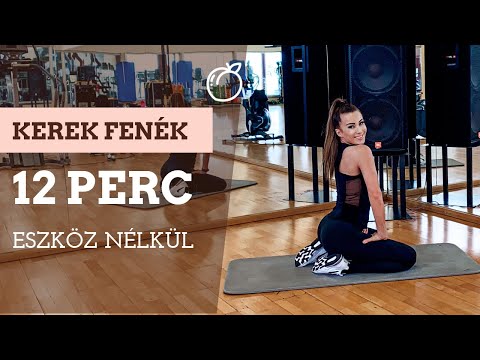 12 PERCES POPSI EDZÉS / KEREK FENÉK OTTHON / ESZKÖZ NÉLKÜL / KOCSIS ALEXANDRA