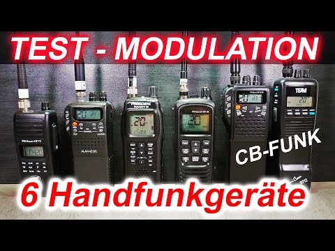 CB RADIO: 6 radios compared - Modulation PRESIDENT - PNI - ALBRECHT - TEAM #cbfunk #blackout