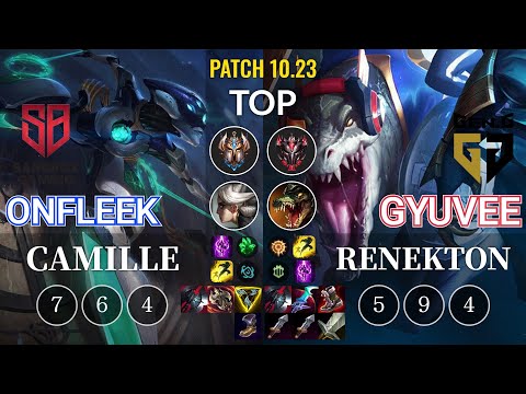 SB OnFleek Camille vs GEN gyuvee Renekton Top - KR Patch 10.23