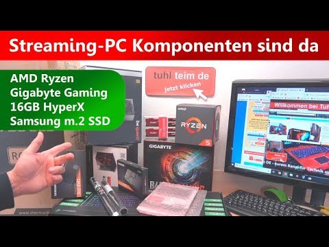 Ryzen Streaming PC Komponenten sind da 👍  Gaming Mainboard ❌ Hyper RAM ❌ m.2 SSD EVO ❌ RGB LEDs Video