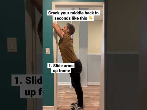 How to crack your middle back in seconds at home