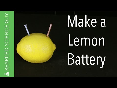 How to Make a Lemon Battery (Chemistry)
