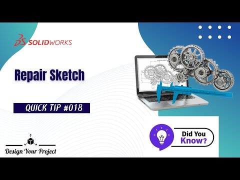 Repair Sketch | Quick sketching tips| Tutorial | Tips and Tricks | Shortcut | Solidworks