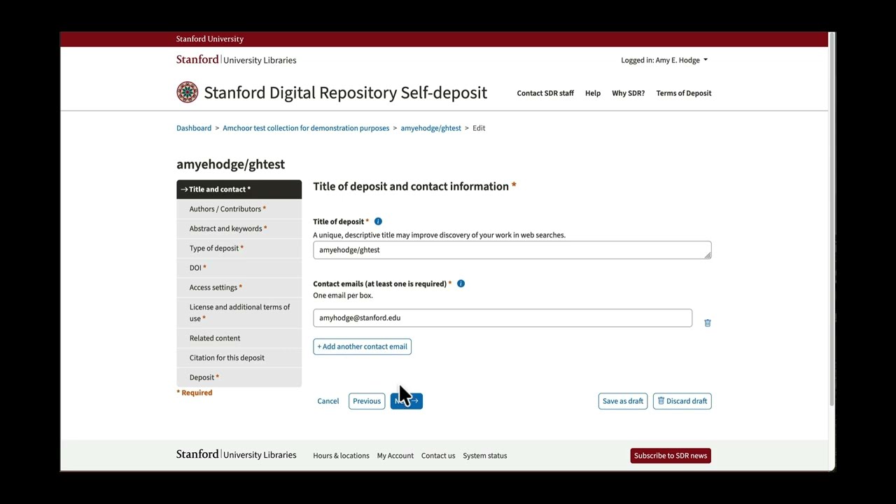 SDR: Automated deposit of GitHub releases
