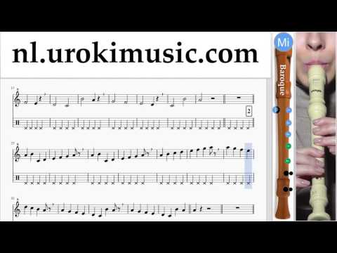 Blokfluitles (B.) Calvin Harris ft. Rihanna - This Is What You Came For Muzieknoten Cursus Deel#1