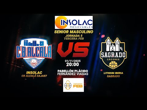 Insolac CB Alcalá Caja87 - Lithium Iberia Sagrado (Senior Masculino Tercera FEB) Jornada 5