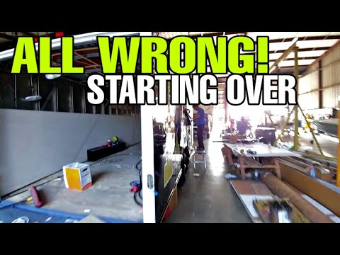 It's ALL Wrong! Starting over at the last minute! Band Trailer Renovation Part 6
