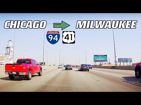Chicago IL to Milwaukee WI / interstate 94 /U.S. Route 41 (US 41) / A Complete Real time Road Trip