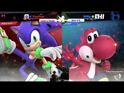 PowPow (Sonic) vs Riflip (Yoshi) - West Towne Brawl 47 Losers Finals