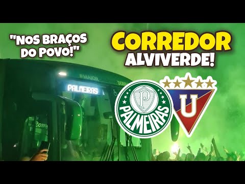 CORREDOR ALVIVERDE! EMOCIONANTE, TORCIDA LEVA O PALMEIRAS RUMO AO ALLIANZ PARQUE 