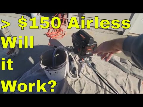 CHEAPEST Airless - spray Demo - work good? - Vevor x6 similar to Graco magnum x5