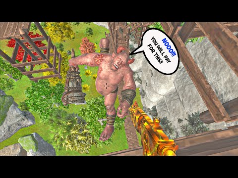 DEATH RUN FPS ON DEADLY CLIFF-Animal Revolt Battle Simulator