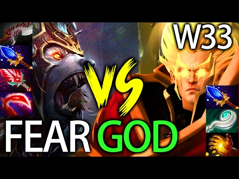 FEAR the God Father Ursa vs w33 INVOKER All Stars Dota 2 7.00 Gameplay