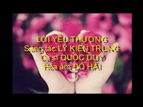 Lời yêu thương Sheet - Quốc Duy