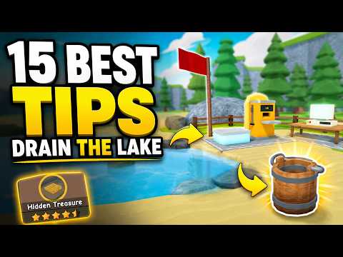 15 BEST TIPS for DRAIN THE LAKE Roblox