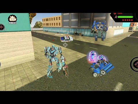 Robot Shark(Transformer Pickup Robot Fight Blue Car Robot)Pickup Robot Machine - Android Gameplay HD